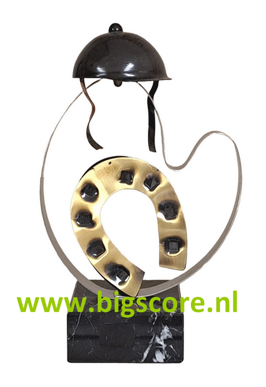Paard PA-01 Luxe metalen trofee LAATSTE 2 OP=OP!!